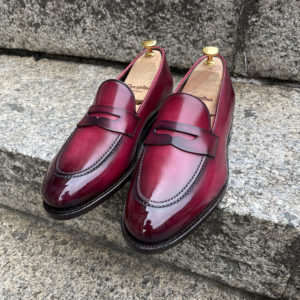 Mask loafers burgundy and burnish